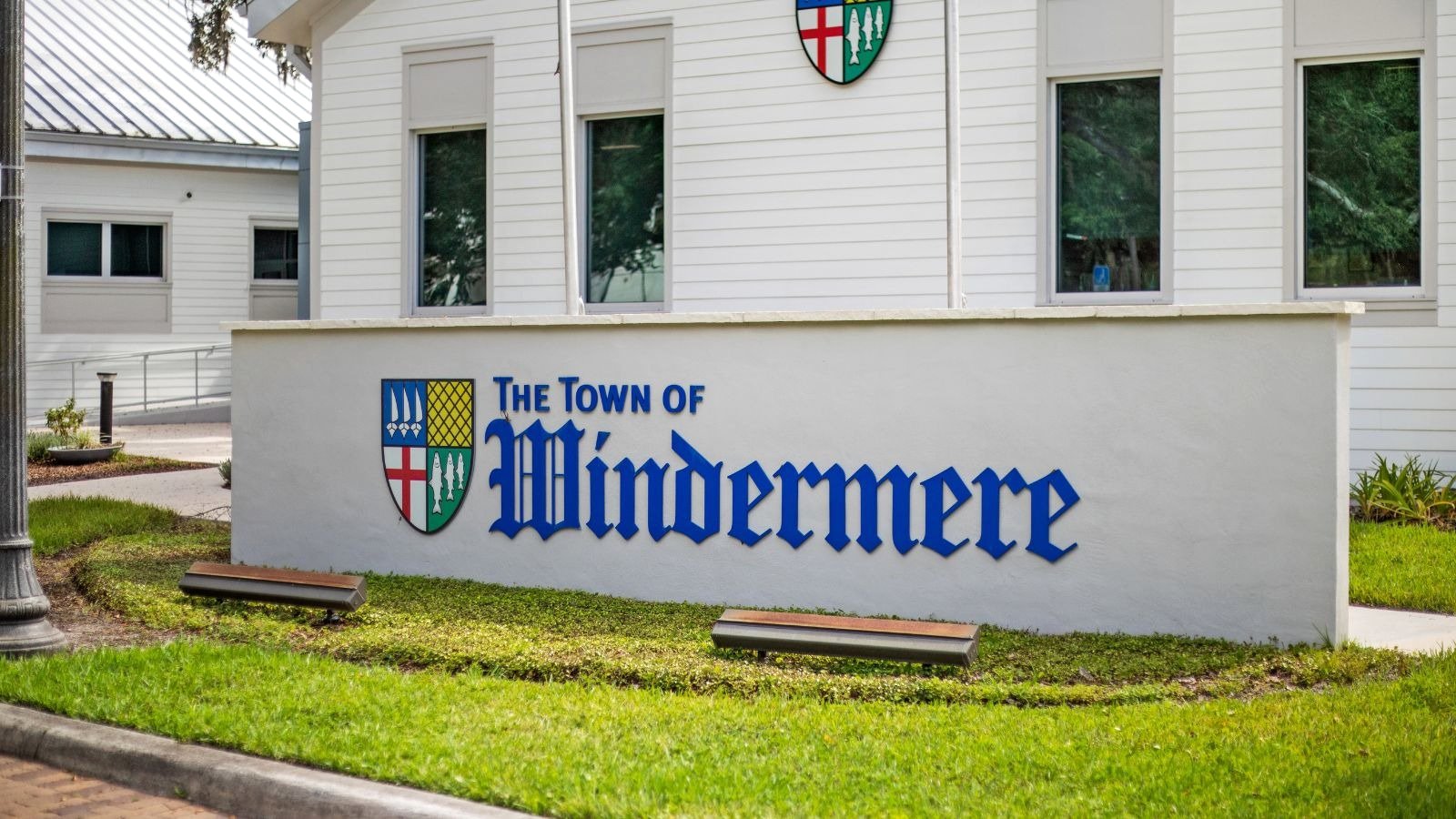 The Town of Windermere sign in Windermere, Florida